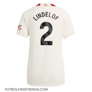 Manchester United Victor Lindelof #2 Tercera Equipación Mujer 2023-24 Manga Corta